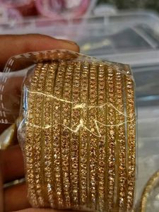 Teal &amp; Gold Bangle Set