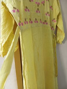 Elegant Yellow Colour Long Anarkali Suit For Women