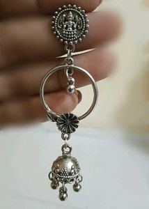 Silver south indian style Jhumka Earrings