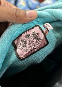 Juicy Couture Aqua Velour Hoodie