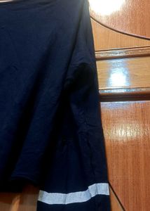 NY Dark Blue Crop Top