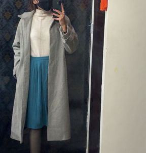 Elegant Grey Trench Coat