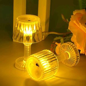 LED Table Lamp Set of 1 - Bedside Night Light