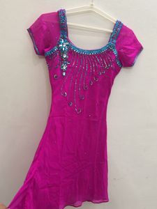 Heavy Fuchsia Pink Punjabi Suit Set