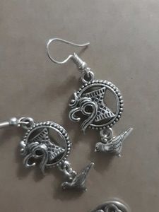 OXIDIZED SET OF 3 EARRINGS