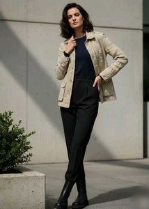 VTG ARMANI JEANS Light Brown 100% Linen Jacket