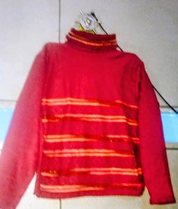 Striped Turtleneck Sweater