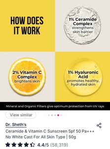 Pack Of 2 Dr.sheths Ceramides &amp; Vitamin C Sunscree
