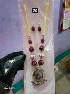 Necklace and earrings set women