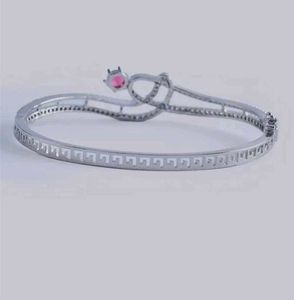 Red-Brass-Silver-Plated-Handcrafted-CZ StoneBracel