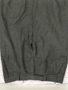 Gray Herringbone Dress Pants
