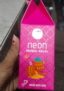 Pink Herbal Gulal Seal Packed