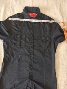 Topman Black Long Sleeve Shirt