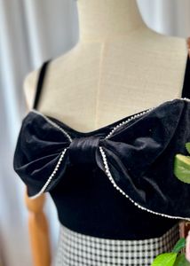 Chic Gingham Tweed  Dress