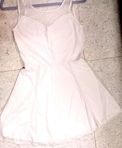 H&amp;M White Skater Dress