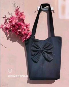 Black Bow Tote Bag 💙