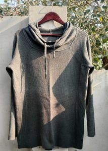 thermal Grey Pullover Sweatshirt