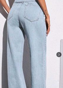 Light Blue Wide Leg Jeans