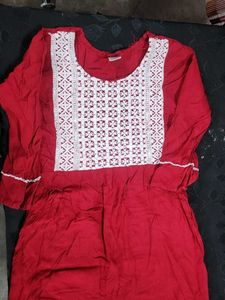 Blue &amp; White Printed Kurta