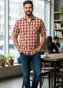 Mufti Checkered Shirt