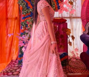 Pink Embellished Lehenga Choli