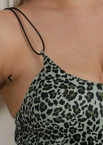Leopard Print Slip Dress