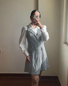 Houndstooth Mini Dress