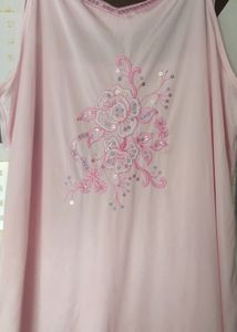 Embroidred 2 Pcs Night Dress