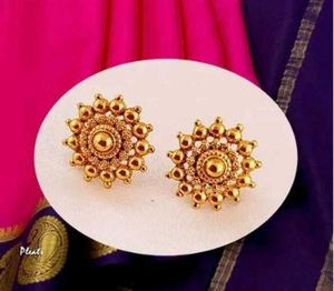 Combo of 3 Golden Stud Earrings