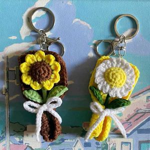 Crochet Flower Bouquet Keychain