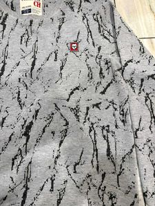 Stylish Grey Printed Sweatshirt