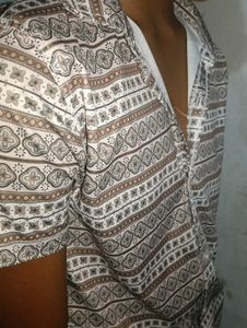 Patterned Short Sleeve Shirt