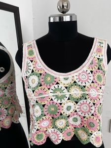Crochet Floral Top