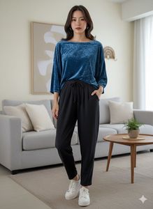 Stylish Black Casual Pants only brand