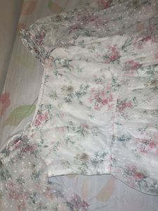 Whimsical Floral Ruffle Dress by AND