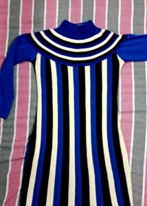 Striped blue Knit Dress 💙
