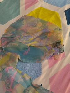 Pastel Floral Print Fabric
