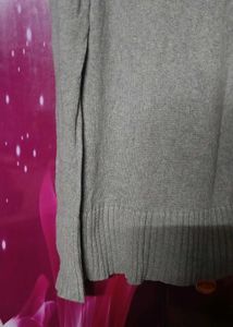 Gray Turtleneck Sweater