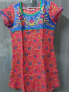 BRADED KURTI TAMATO COLOUR SIZE M