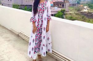 Myntra White Kurti With Jacket