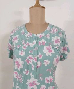 max green floral print nightdress nightie