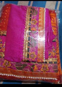 Bollywood stylish bandhni banarasi saree