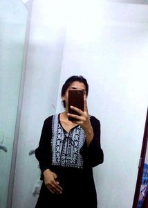 Black Embroidered Tunic
