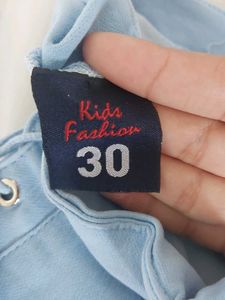 Light Blue Lace-Up Jeans