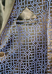 Stylish Blue Patterned Blazer