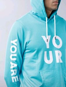 Locomotive Light Blue Graphic Hoodie