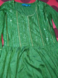 Green Ethnic Gown