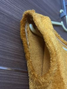 Gold Terry Cloth Sleeveless Top