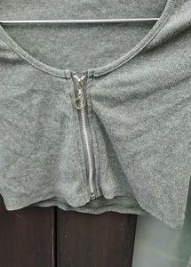 Gray Crop Top - Size 40