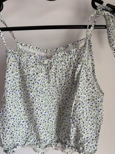 Cute Floral Crop Tunic